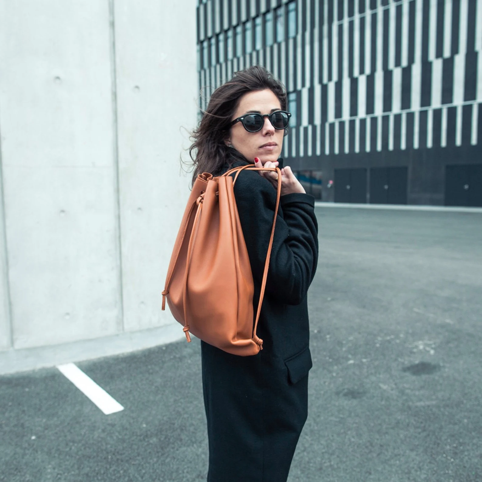 Leather Backpack " Roomy " - several colors - Image 5