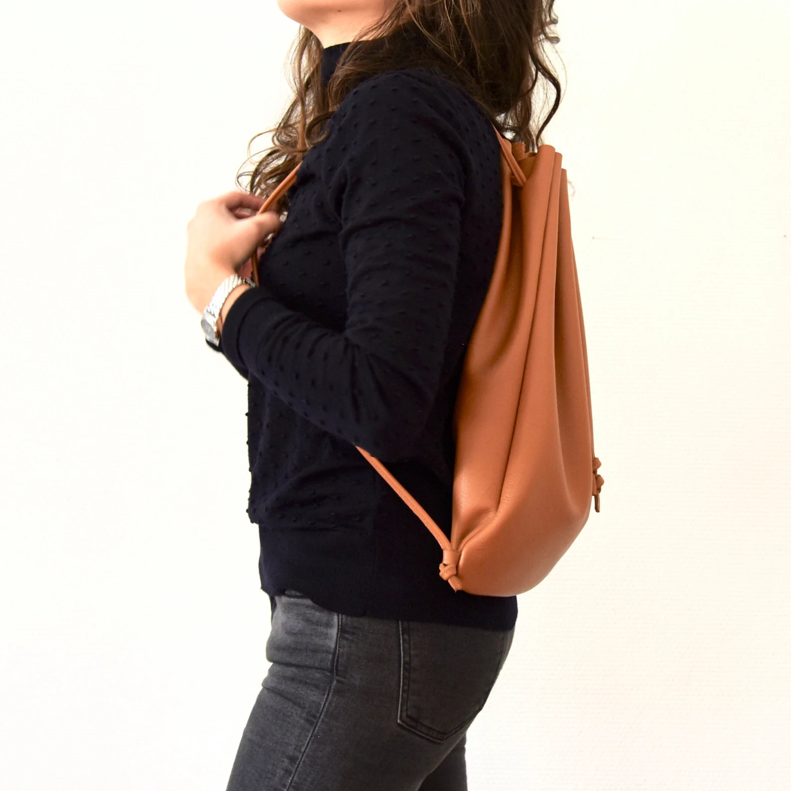 Leather Backpack " Roomy " - several colors