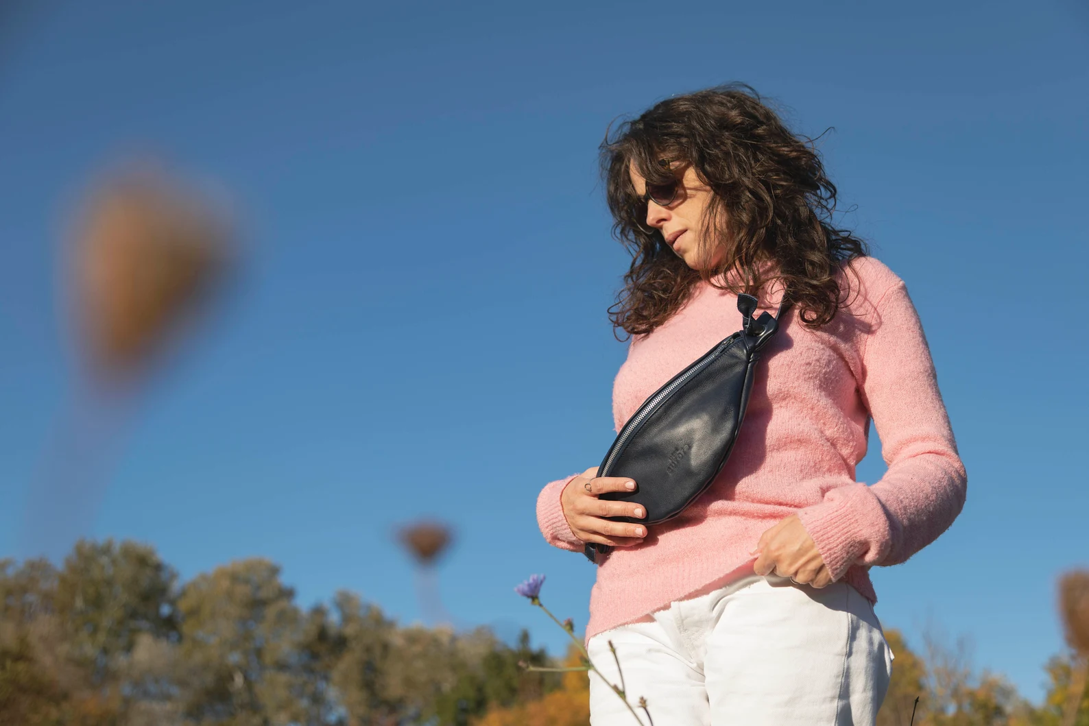 Leather belt bag for women - Image 5