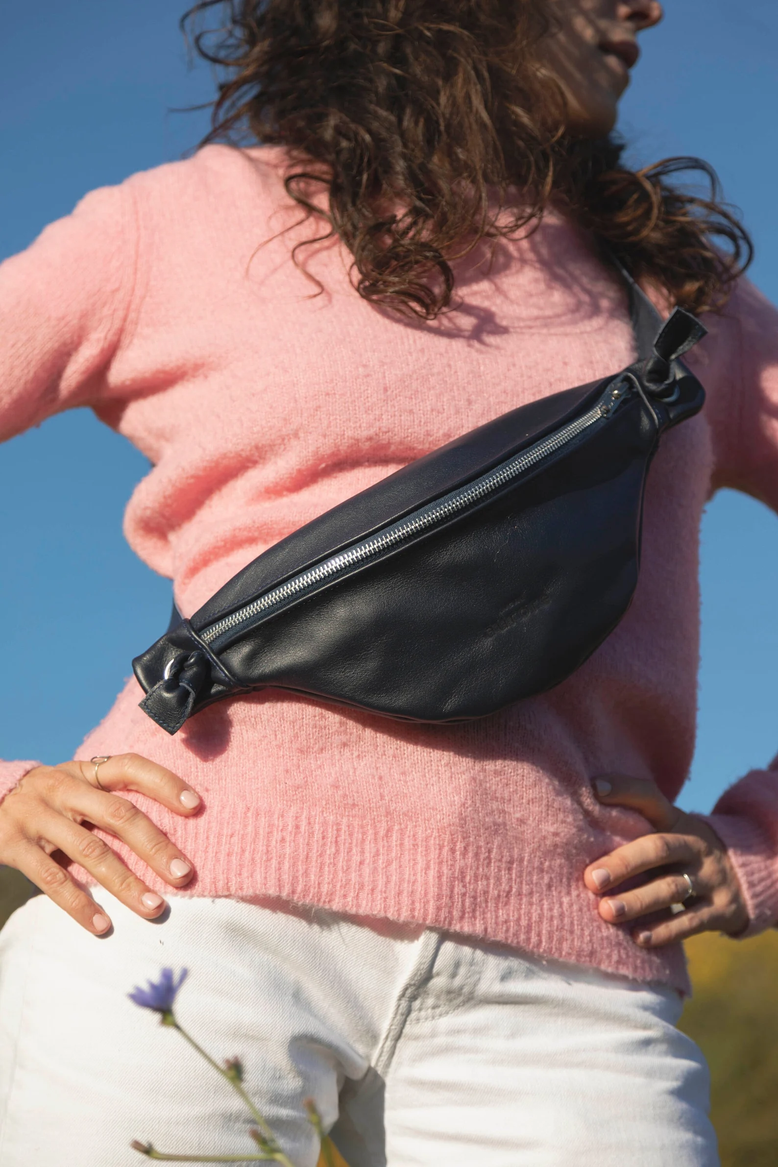 Leather belt bag for women - Image 9