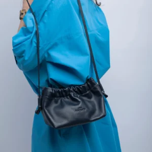 Alternative view of Leather bucket bag for women