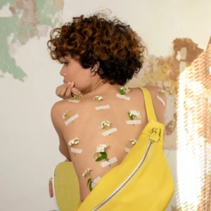 Leather fanny pack for women