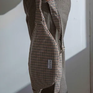 Alternative view of Banana Nina - Prince of Wales pattern fabric Brown