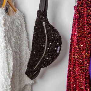 Banana Nina - Sequin fabric - Black