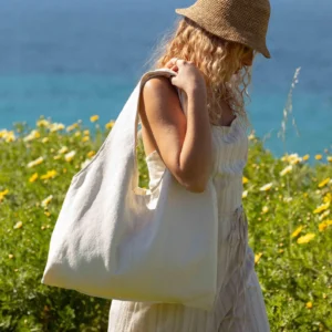 Marthe Tote Bag - Upcycled Vintage Jacquard Fabric Bag