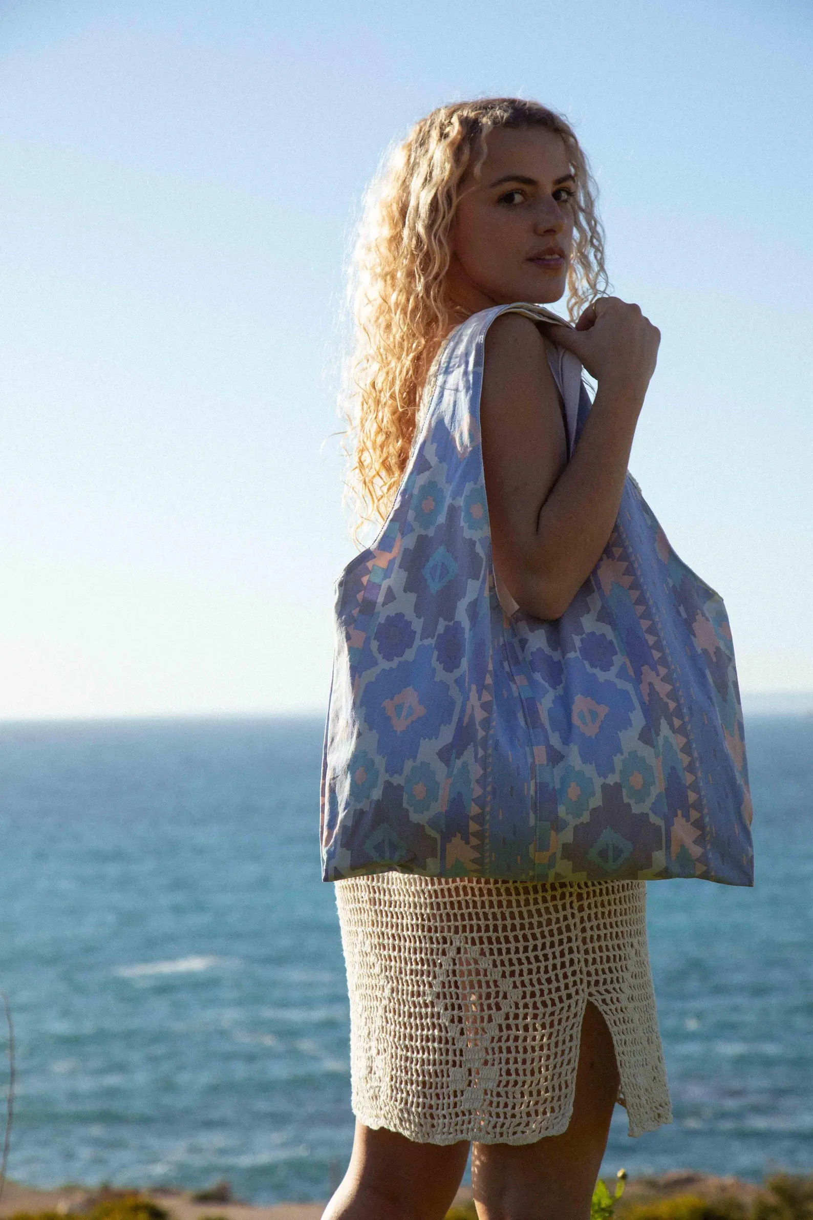 Marthe tote bag - vintage fabric - Image 2