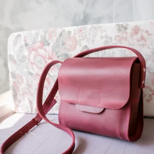 Purple Leather Crossbody Bag Women Shoulder Bag Mini Bag