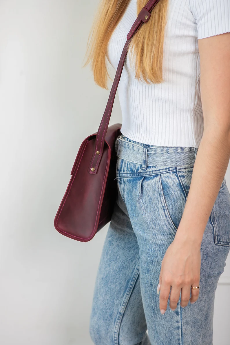 Leather Crossbody Bag Women Shoulder Bag Mini Bag Cross Body - Image 7