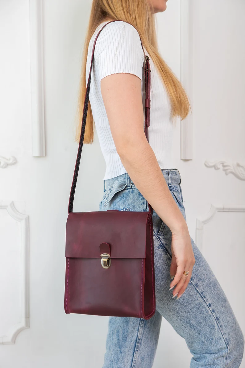 Leather Crossbody Bag Women Shoulder Bag Mini Bag Cross Body - Image 9