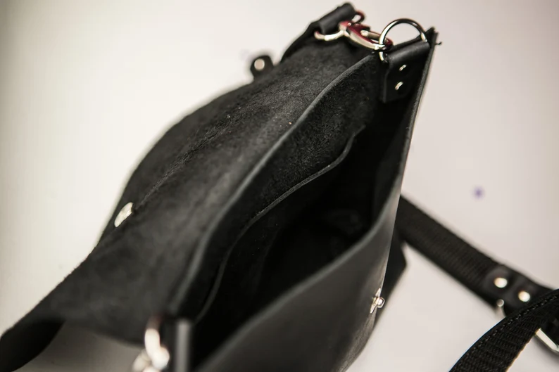 Leather Belt Bag Leather Fanny Pack Crossbody Bag - Image 9