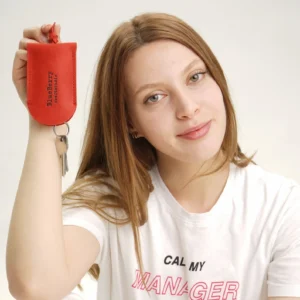 Alternative view of Leather key holder, keychain, handmade key case