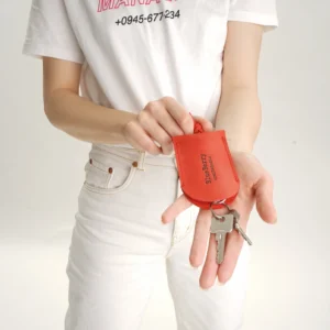 Leather key holder, keychain, handmade key case