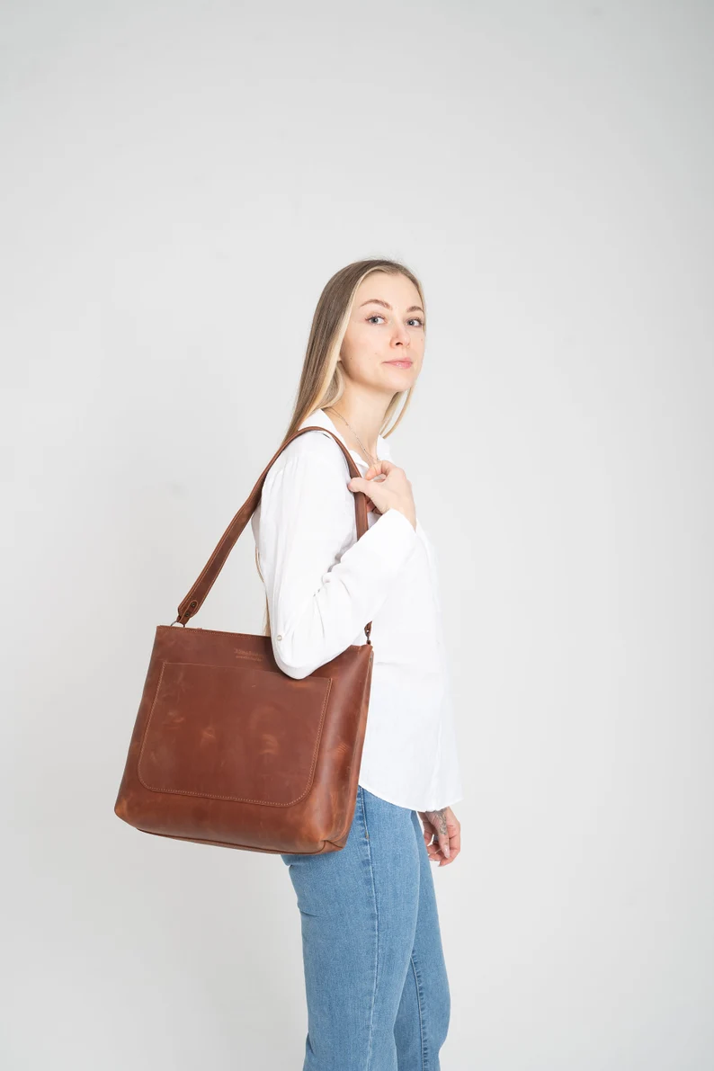 Black Leather Crossbody Bag Women Shoulder Bag Mini Bag - Image 7