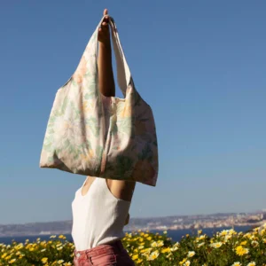 Marthe tote bag - vintage Flowers fabric